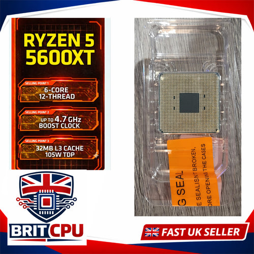 AMD Ryzen 5 5600XT Desktop Processor, 4.7GHz Boost, 6 Cores 12 Threads, Socket AM4
